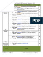 Calendario PlaneaciónEducativa2021