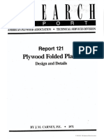 APA Technical Services Report 121 - Plywood Folded Plates Design and Details