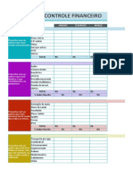 Planilha de Controle Financeiro Pessoal Excelente