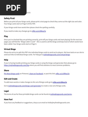 Bingo_Cards palabras con b-v-r-rr