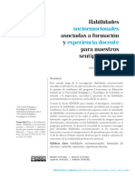 Habilidades Asociadas A Formación y para Maestros Sentipensantes