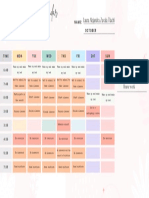 Pastel Modern Abstract Weekly Calendar