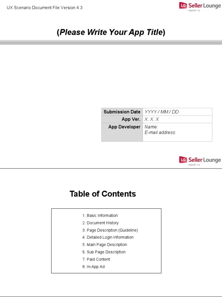 Ux Scenario Document 4.3 | PDF | Mobile App | Computing