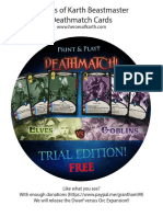 Free Print and Play Deathmatch Cards Beastmaster Deck