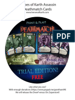 Free Print and Play Deathmatch Cards Assassin Deck