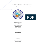 A Comparative Study On The Preference of Starting Up Traditional or Ecommerce Business of BS Entrepreneurship Students in Ateneo de Davao University