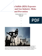 Hydrogen Sulfide (H2S) Exposure in The Oil and Gas Industry: Risks and Prevention