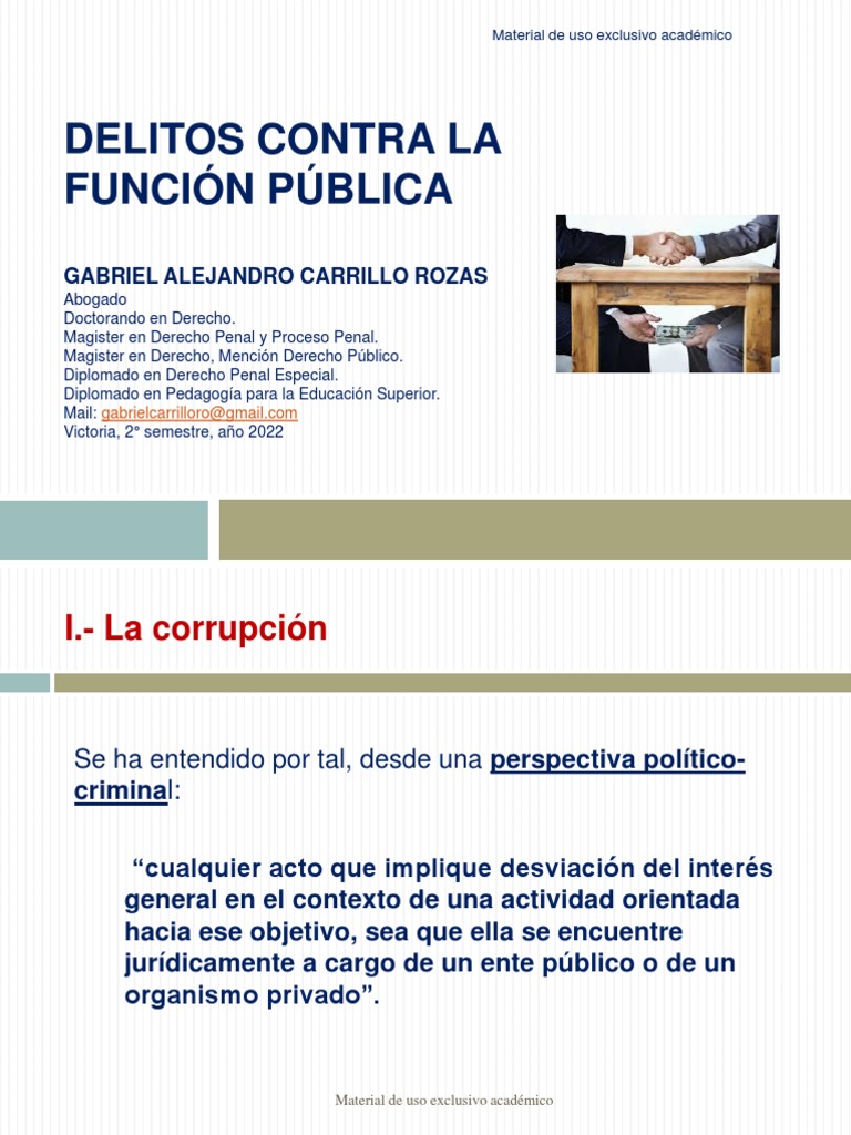 Delitos Contra La Funcion Publica Versión Pdf Derecho Penal