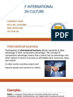 IMPACTS OF INTERNATIONAL Business
