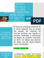 Concepto y Naturaleza Juridica Del Derecho Procesal Mercantil