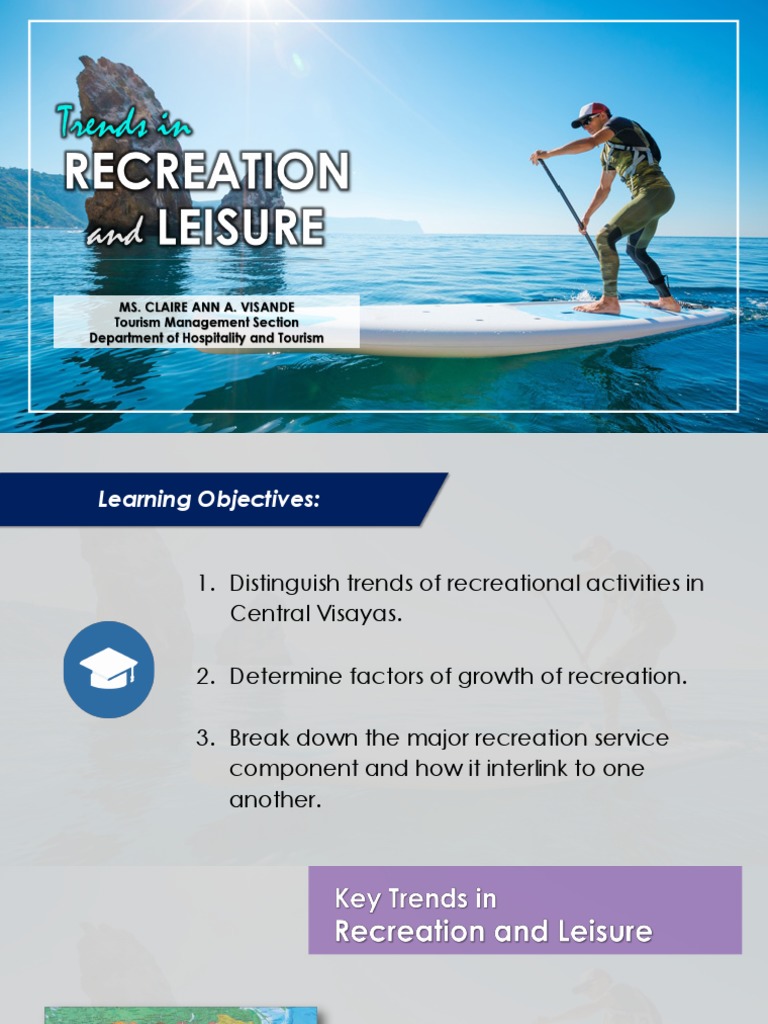 Trends in Recreation and Leisure PDF Recreation Tourism