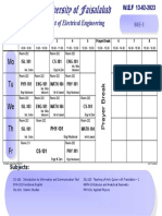 1st Semester Time Table Fall-22-1