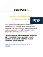 PASSO A PASSO DE ZERO AO MILHÃO