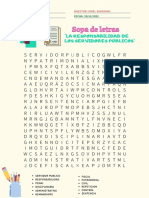 Sopa de Letras Responsabilidad de Los Servidores Publicos. - Grupo 1