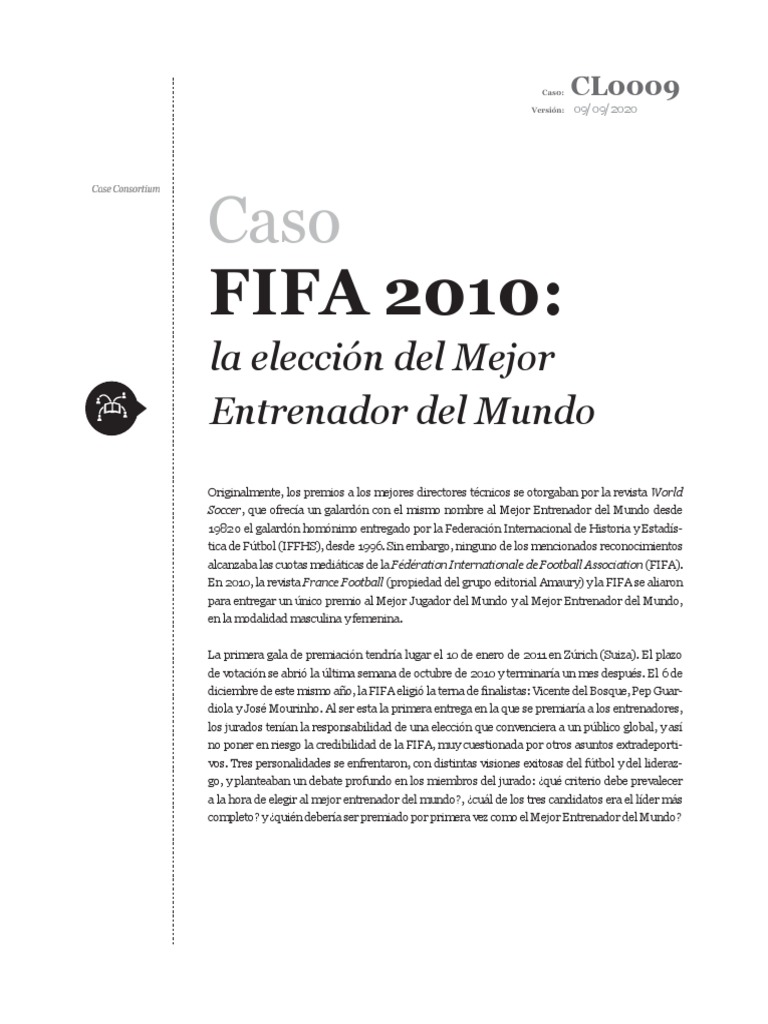 Caso de Estudio Fifa | PDF | Asociación de Futbol | Liga de Campeones ...