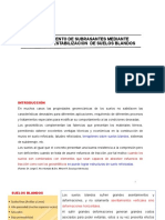 Refuerzo de subrasantes blandas mediante geomallas