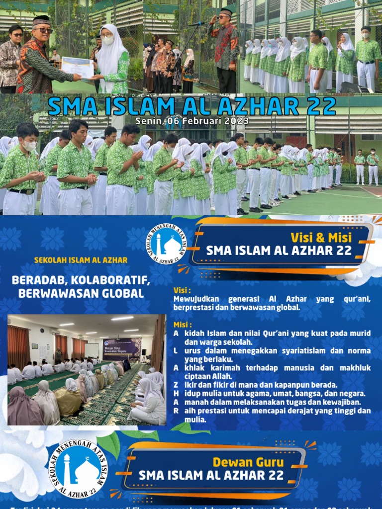 Profil SMA Islam Al Azhar 22 | PDF