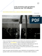 Água Da Torneira Tem Produtos Químicos e Radioativos em 763 Cidades