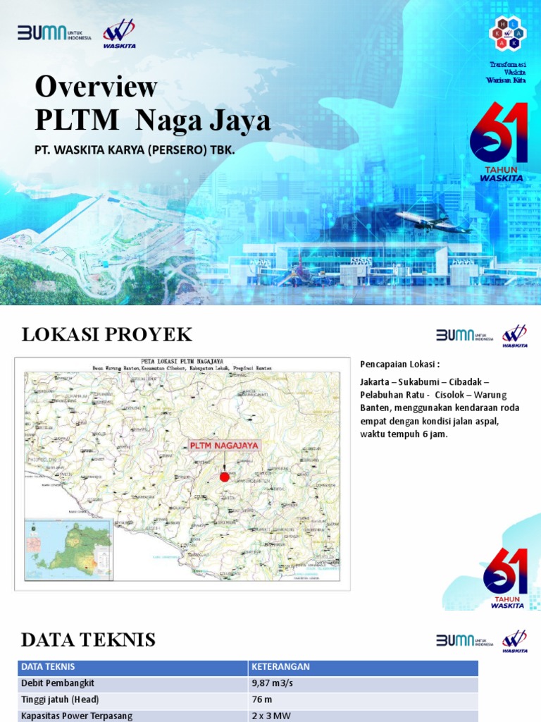 PLTM Naga Jaya: Data dan Lokasi Proyek | PDF | Sains & Matematika