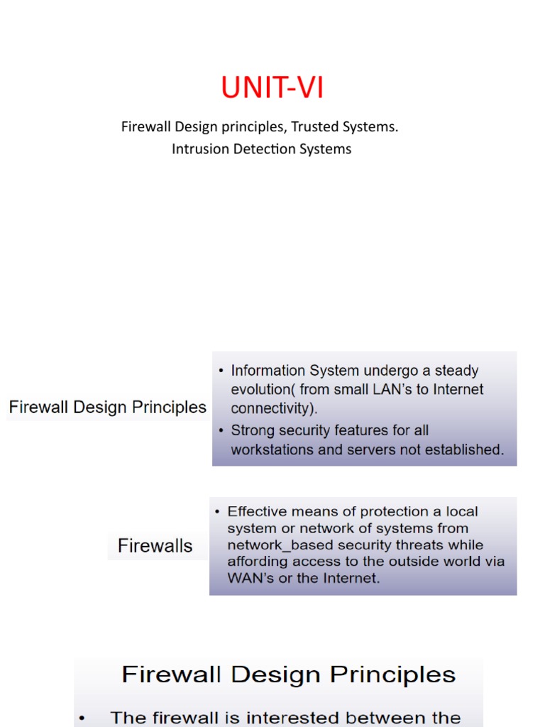 Firewall and Intrusion Detection Systems | PDF