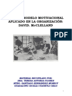 TALLER MODELO MOTIVACIONAL APLICADO EN LA ORGANIZACIÓN DAVID McCLELLAND Envío 2023