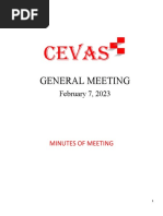 CEVAS General Meeting