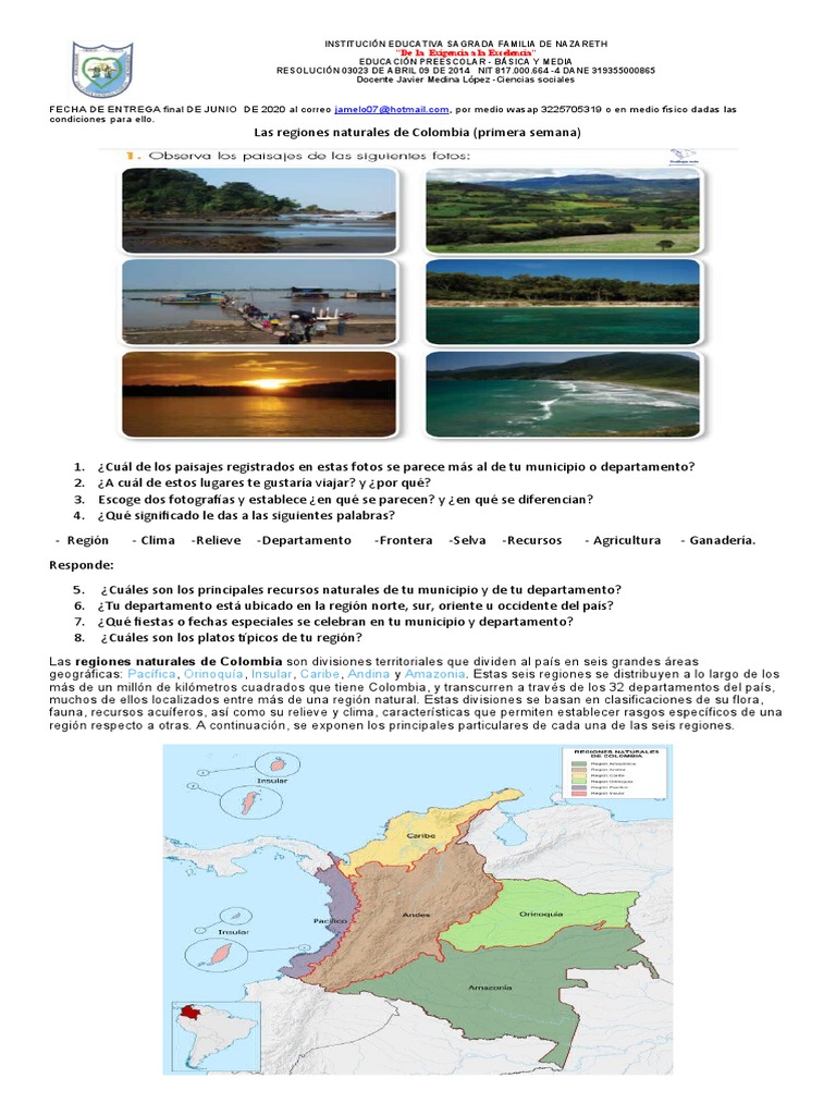 Regiones Naturales de Colombia: Amazonía y Orinoquía | PDF | Andes ...