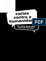 Cartas Contra A Humanidade - Cartas - Pretas - 56 X 87 Basico - Fundo - BYBHB