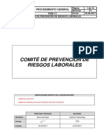 PGS-11-01 COMITÉ DE PREVENCIÓN DE RIESGOS LABORALES
