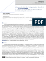 Effect of Cold Chain Interruptions On The Shelf-Life of Fluid Pasteurised Skim Milk at The Consumer Stage