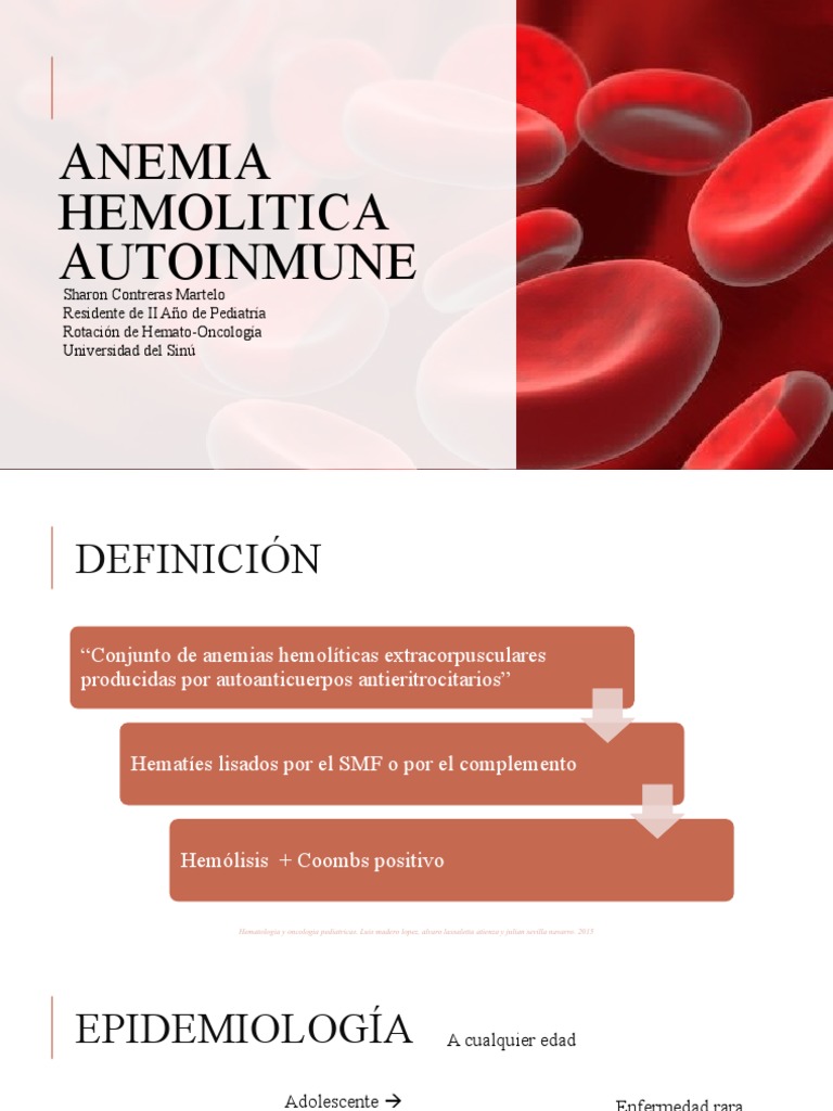 Anemia Hemolitica Autoinmune | PDF | Medicina CLINICA | Hematología