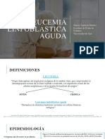 Leucemia Linfoblástica Aguda: Sharon Contreras Martelo Residente de II Año de Pediatría Universidad Del Sinu