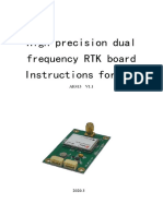 High Precision Dual Frequency RTK Board Instructions For Use