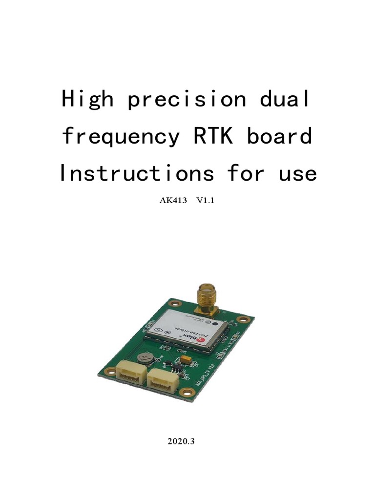 High Precision Dual-Frequency RTK Guide | PDF | Computer Network | 4 G