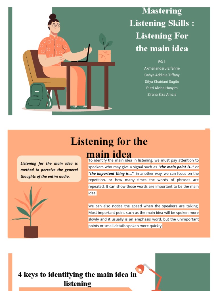 Mastering Listening Skills Techniques | PDF | Word | Top Down And ...