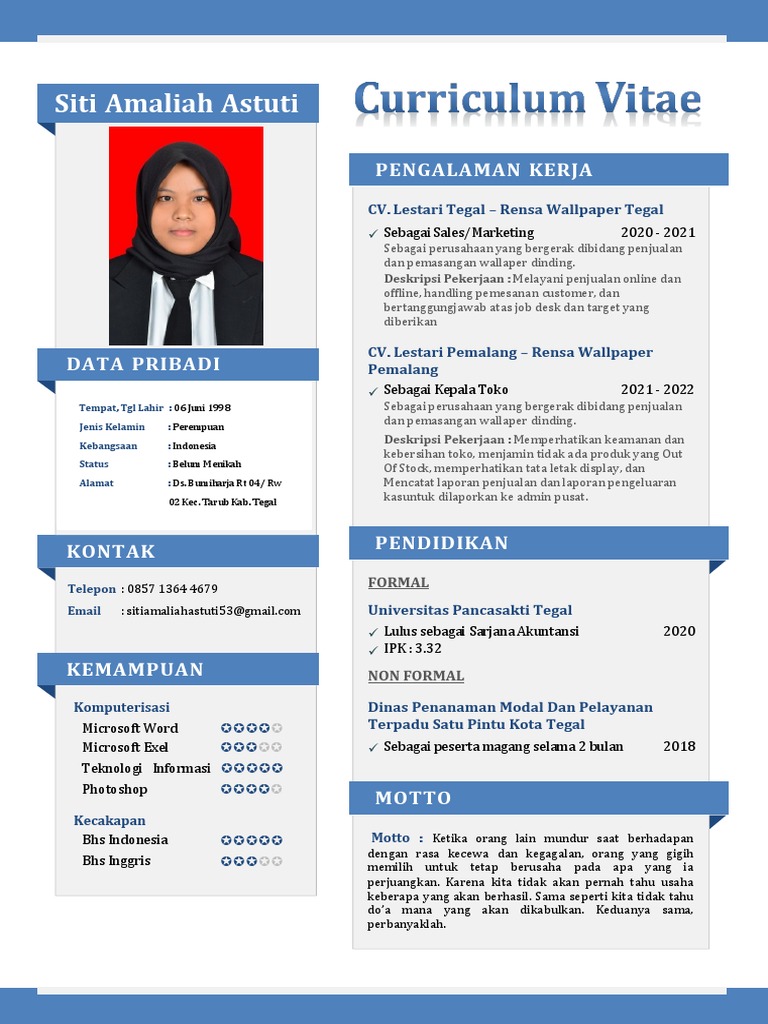 Surat Lamaran Pekerjaan - Klinik Annisaa | PDF