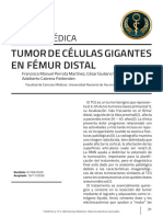 Tumor de Células Gigantes en Fémur Distal: Imagen Médica