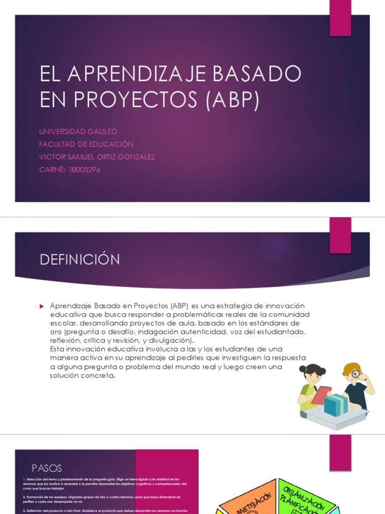 Aprendizaje Basado en Proyectos (ABP) | PDF | Evaluación | Aprendizaje