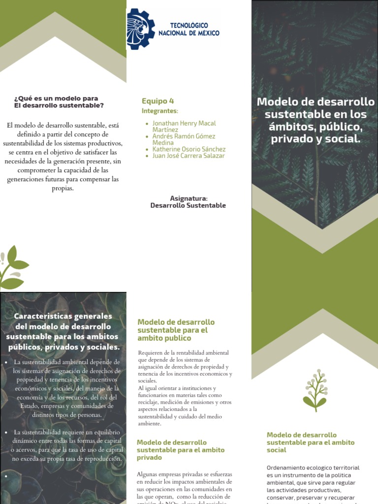 Modelo de Desarrollo Sustentable Integral | PDF | Sustentabilidad ...
