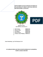 Laporan Praktikum Formulasi Dan Teknologi Sediaan Solida Preformulasi Sediaan Tablet Asetosal Dengan Metode Kempa Langsung