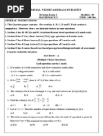 Grade 12 Maths Practice Exam