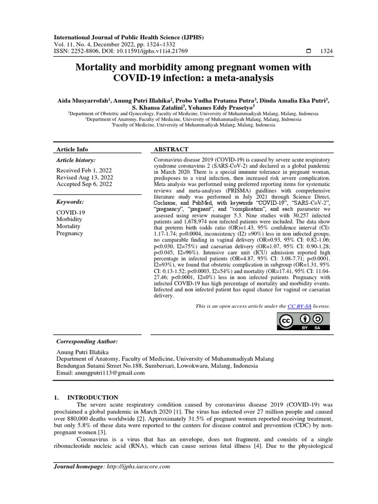 mortality-and-morbidity-among-pregnant-women-with-covid-19-infection-a