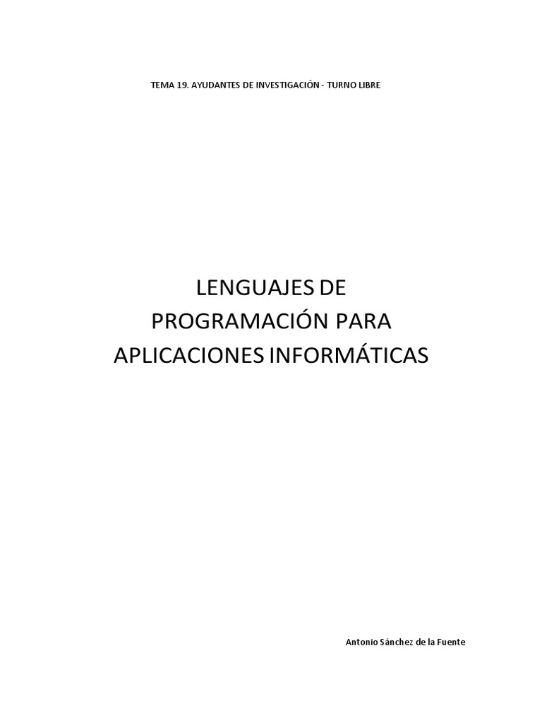 19AYU-TL - Tema 19 - Lenguajes de Programaci N para Aplicaciones Inform ...