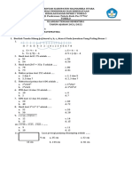 ULANGAN MATEMATIKA SD TOBELO