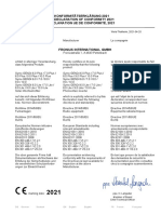 SE EC Declaration of Conformity Symo GEN24 10kW Multi