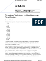 Cummins Used Oil Analysis For HHP Engines