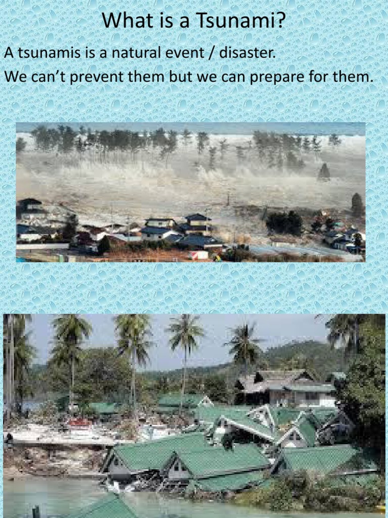 What is spelling of tsunami