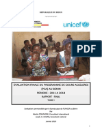 EvaluationfinaleduPCA UNICEFBenin2019 Rapport