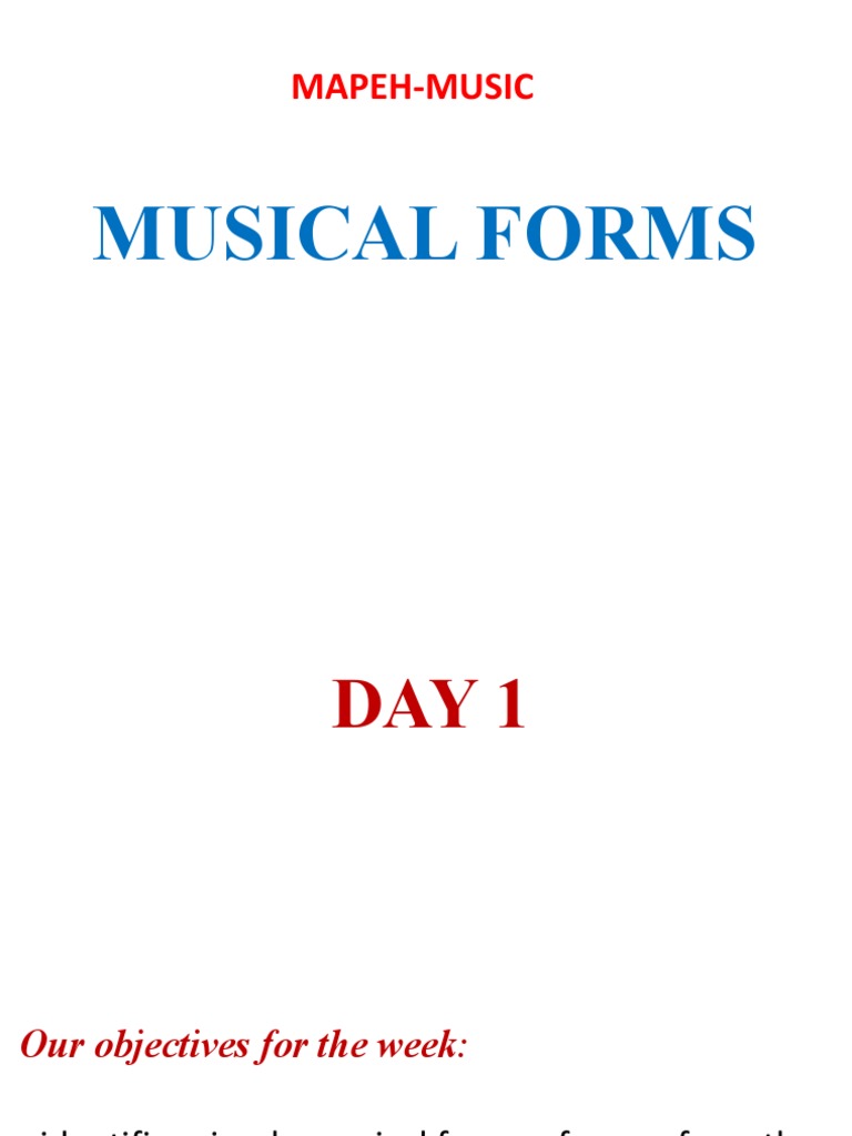 Musical Forms: Binary and Ternary | PDF | Musical Forms | Musical ...