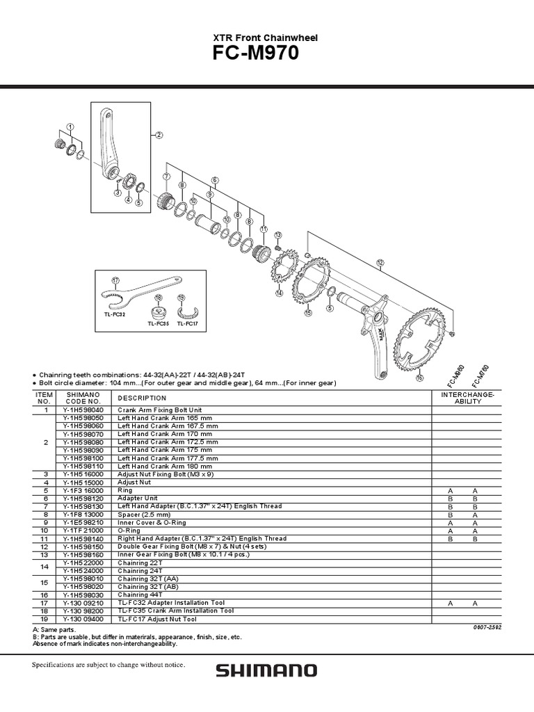 XTR DH Download Free PDF Tools Components